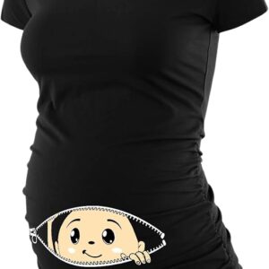 Inicio camisetas gráficas de maternidad para mujer: tops de embarazo cómodos, de manga corta, con diseños divertidos para futuras mamás.